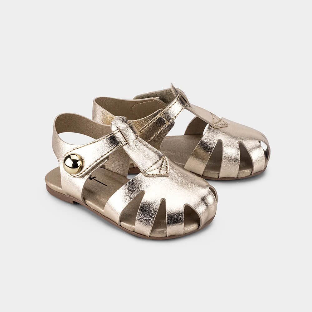 Sandália Infantil Bibi Mini Me Dourada 1102364