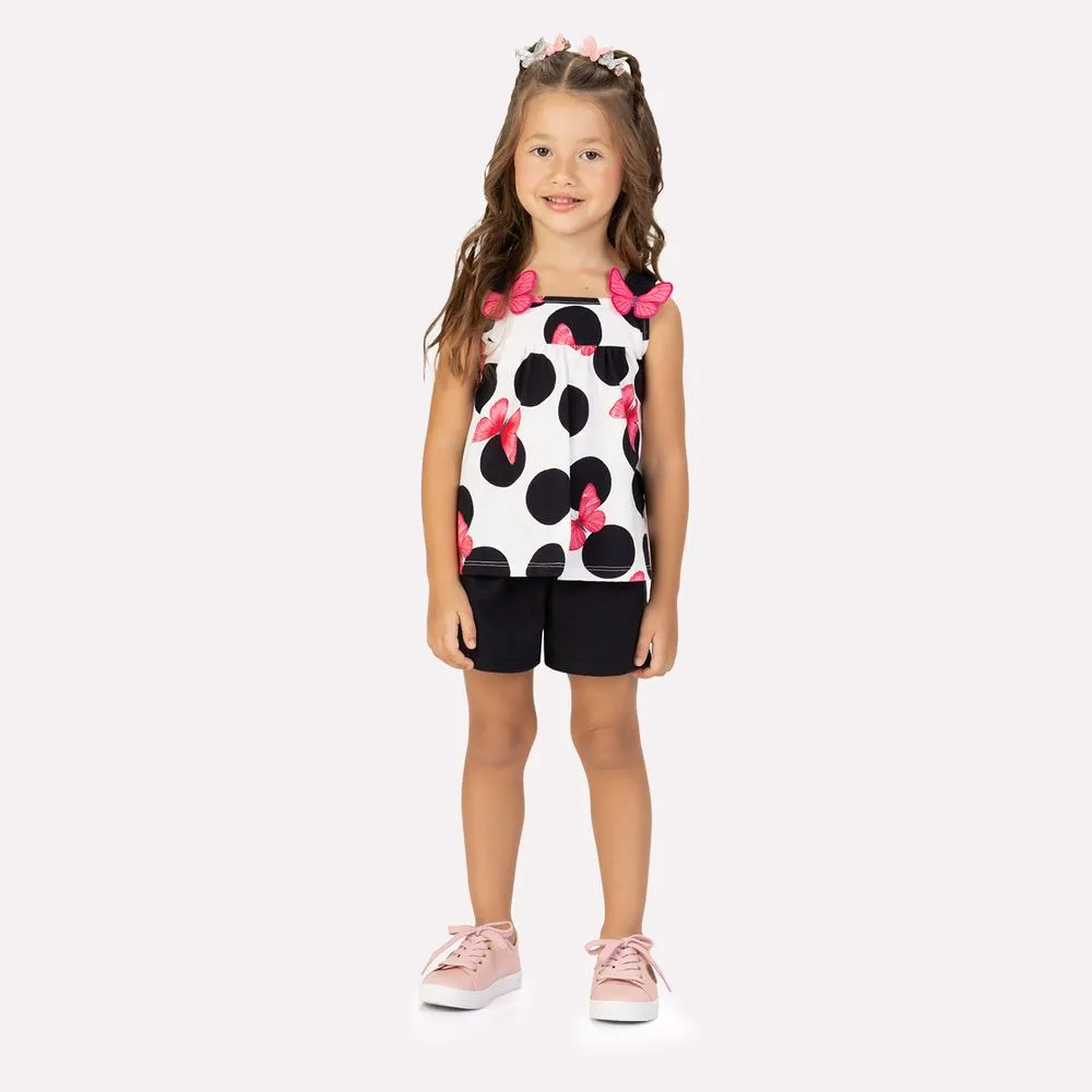 Conjunto Infantil Menina Bordado Kyly - Imagem 4