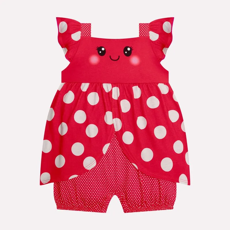 Macaquinho Bebê Menina Joaninha Kyly - Imagem 2