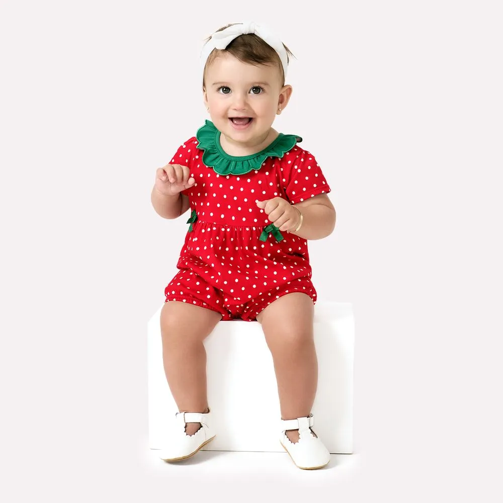 Macaquinho Bebê Menina Moranguinho Kyly - Imagem 2