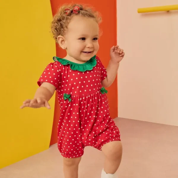 Macaquinho Bebê Menina Moranguinho Kyly