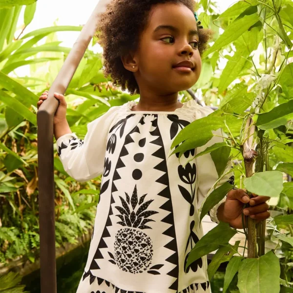 Vestido Infantil Menina em Cotton Nanai