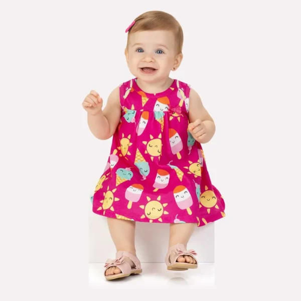 Vestido Bebê Menina em Algodão Kyly