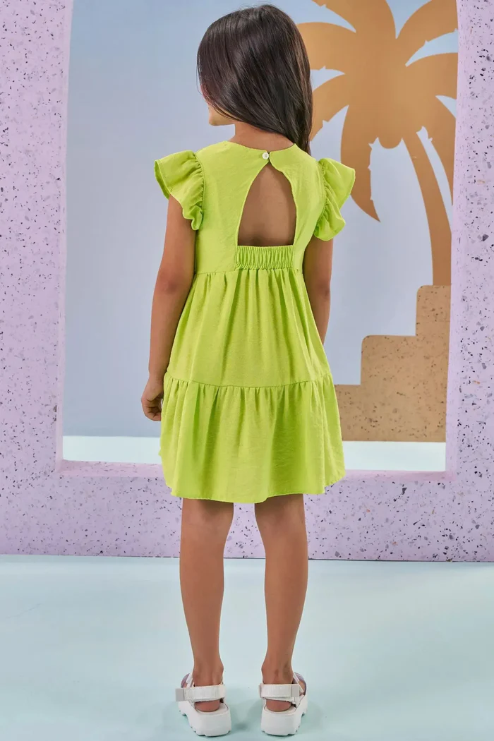 Vestido em Viscose 87677 Kukiê Infantil Menina - Imagem 3