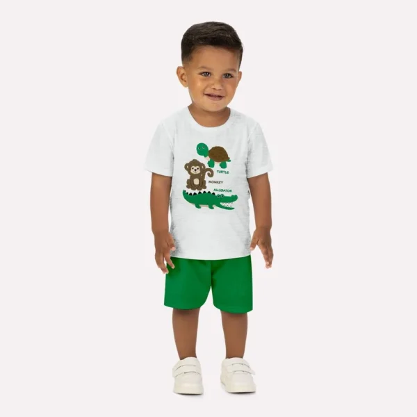 Conjunto Infantil Menino Animaizinhos Kyly