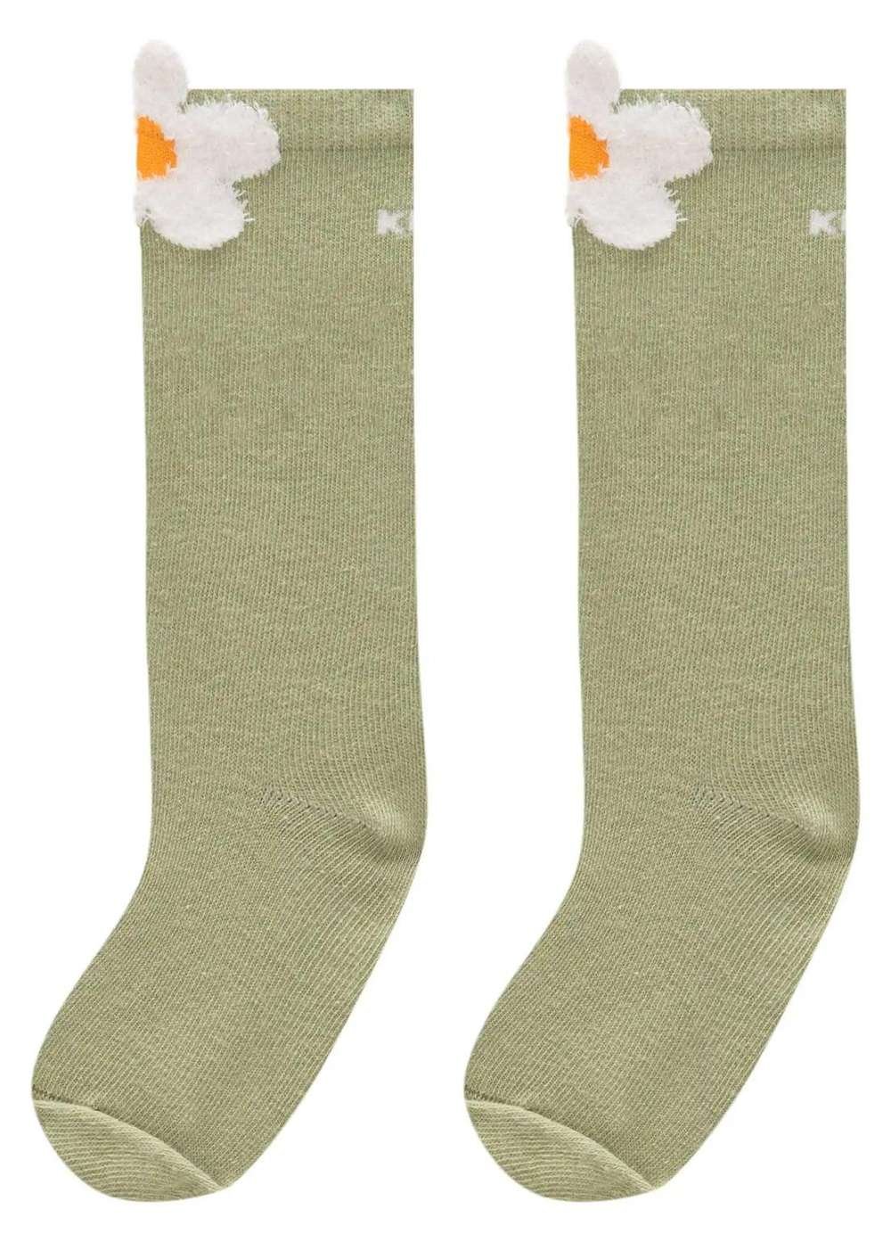 Kukiê - Meia Infantil Menina Kukie Verde