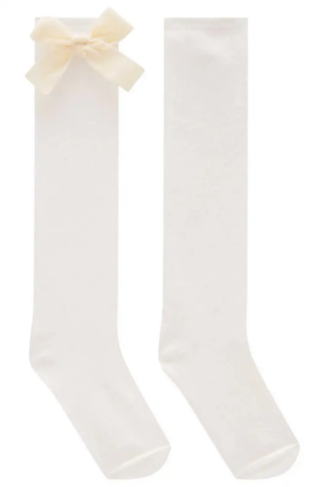 Meia Menina Infantil 3/4 com Laço 78067 Kukiê