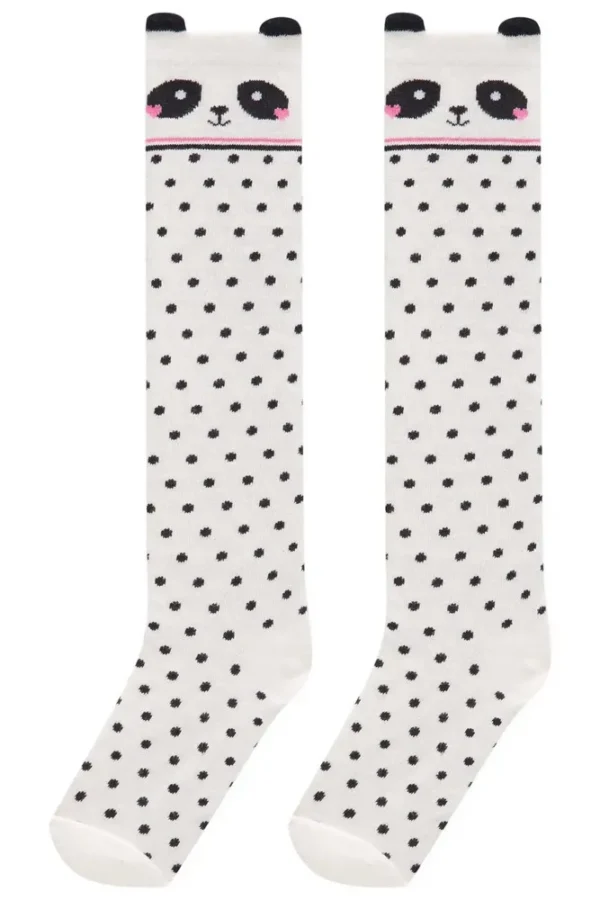 Meia Menina Infantil 3/4 Panda 78061 Kukiê