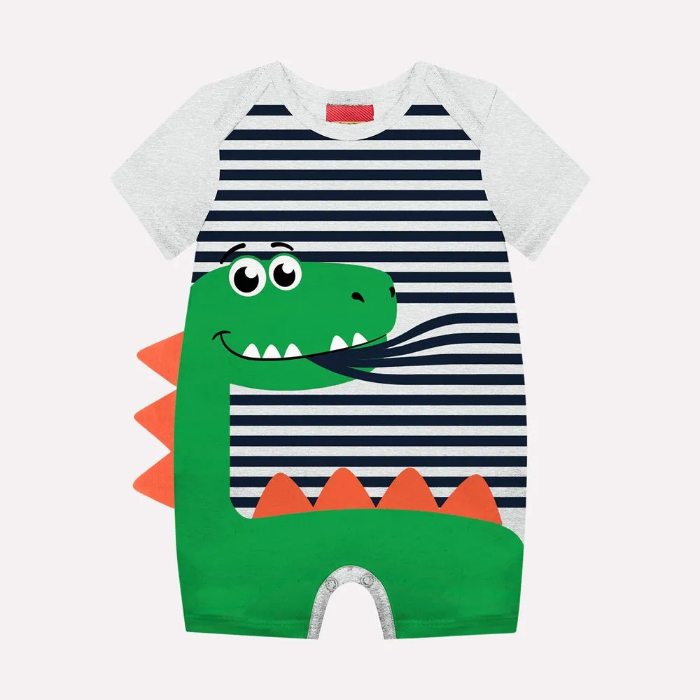 Macaquinho Bebê Menino Dinossauro Kyly - Imagem 2