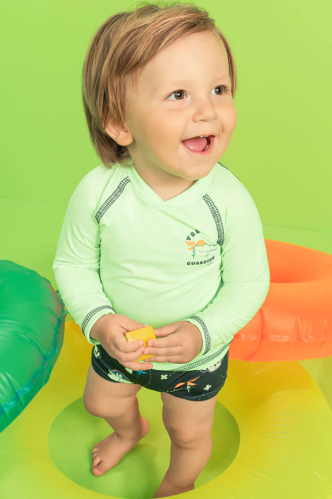 Conjunto Camiseta e Sunga ML UV50 Luc.Boo