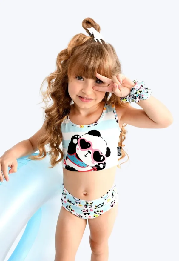 Biquíni PANDA FPS 50+ Marujos e Sereias 230 Feminino – Branco / Azul