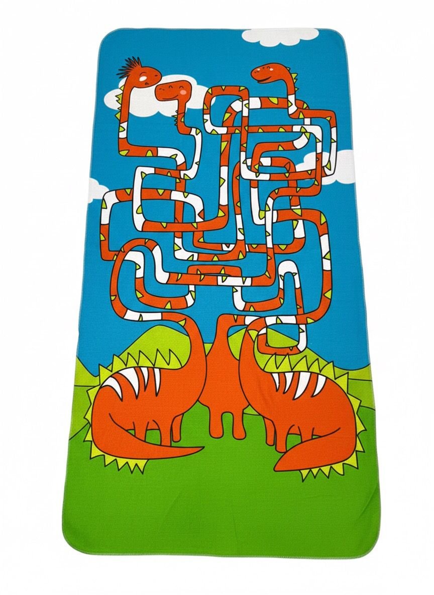 Toalha De Banho Marujos E Sereias Estampa Dinossauros