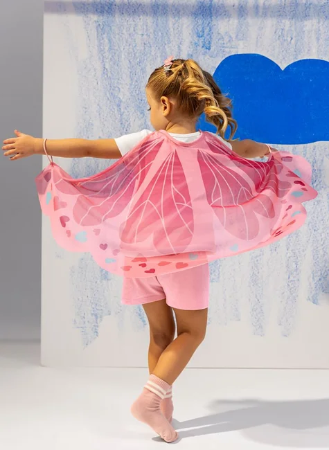 Pijama Lúdico Borboleta Rosa Kyly Brilha no Escuro - Imagem 2