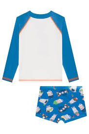 Conjunto de Camiseta e Sunga em Malha UV Dry com Proteção UV 50+ Hippo LucBoo - Imagem 2