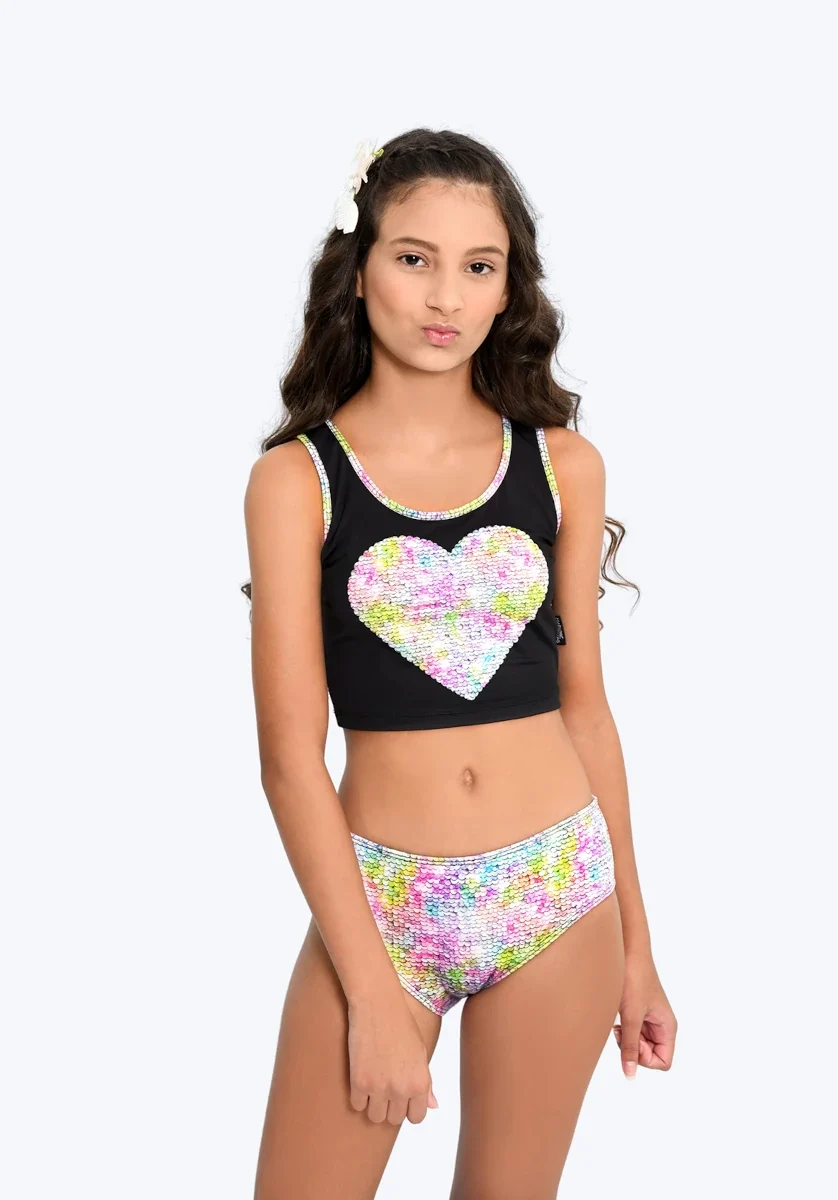 Conjunto Biquíni LOVE FPS 50+ Marujos e Sereias 242 Feminino – Preto