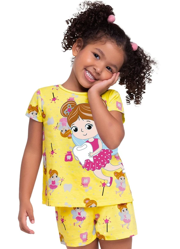 Pijama Brilha no Escuro Infantil Menina Kyly