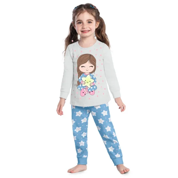 Pijama Longo Infantil Feminino Kyly