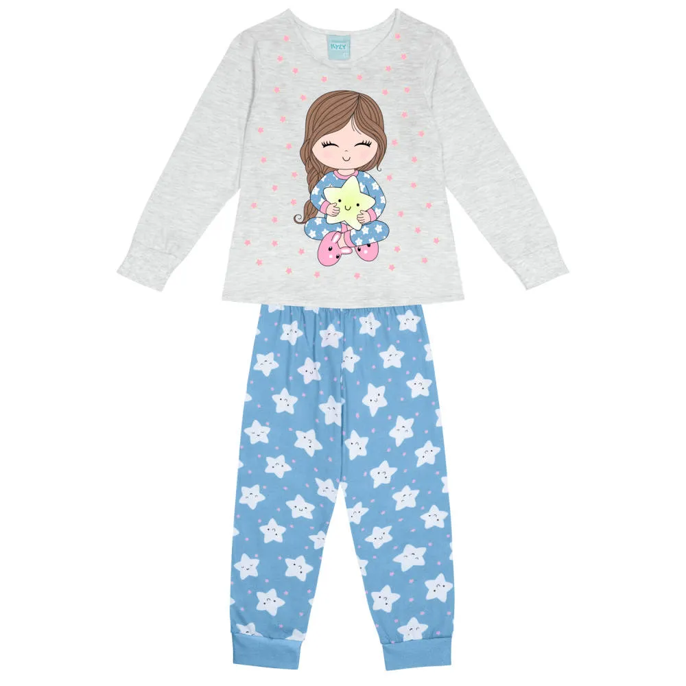 Pijama Longo Infantil Feminino Kyly - Imagem 2