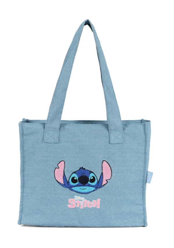 Bolsa Shopper Pequena Jeans Stitch Disney