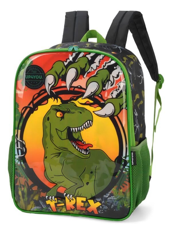 Mochila Dinossauro T-Rex preta