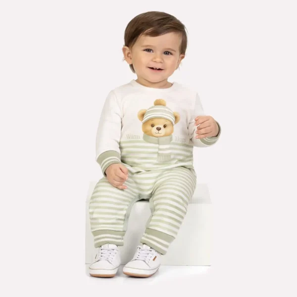 Macacão Bebê Menino Listras Milon