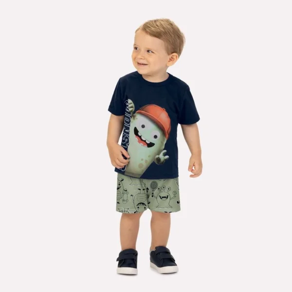 Conjunto Infantil Menino Monstrinhos Kyly