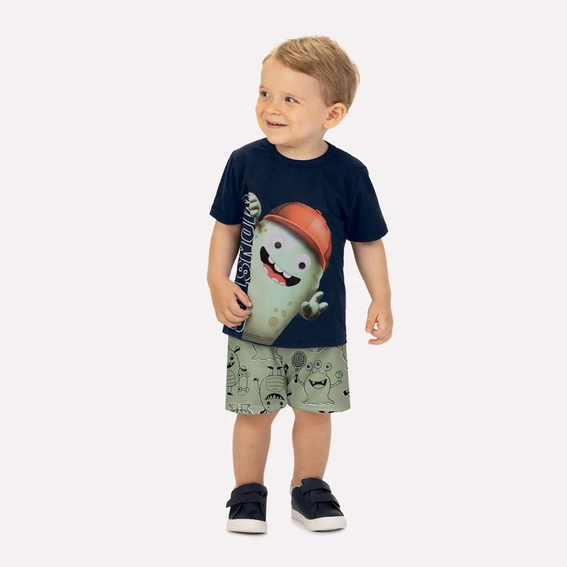 Conjunto Infantil Menino Monstrinhos Kyly