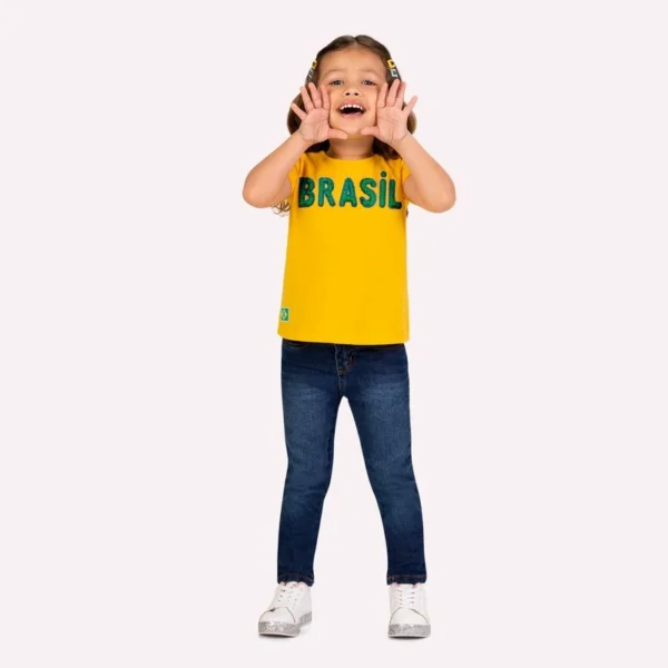 Blusa Infantil Menina Copa do Mundo Kyly