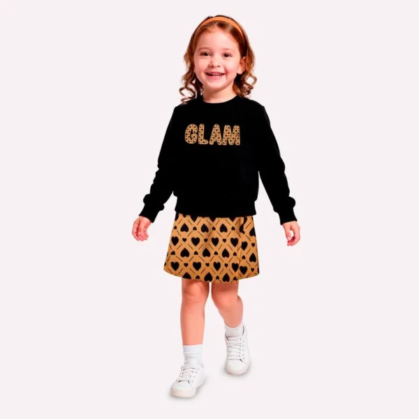 Conjunto Infantil Menina Bordado Kyly