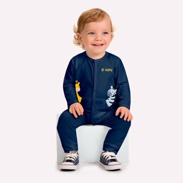 Macacão Bebê Menino Bichinhos Kyly