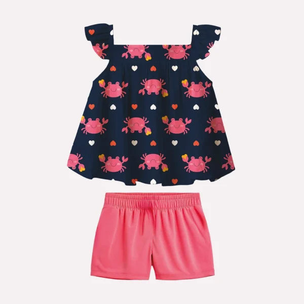 Conjunto Infantil Menina Carangueijos Kyly