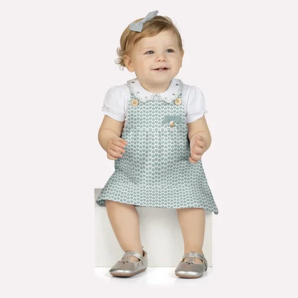Conjunto Bebê Menina Corações Milon