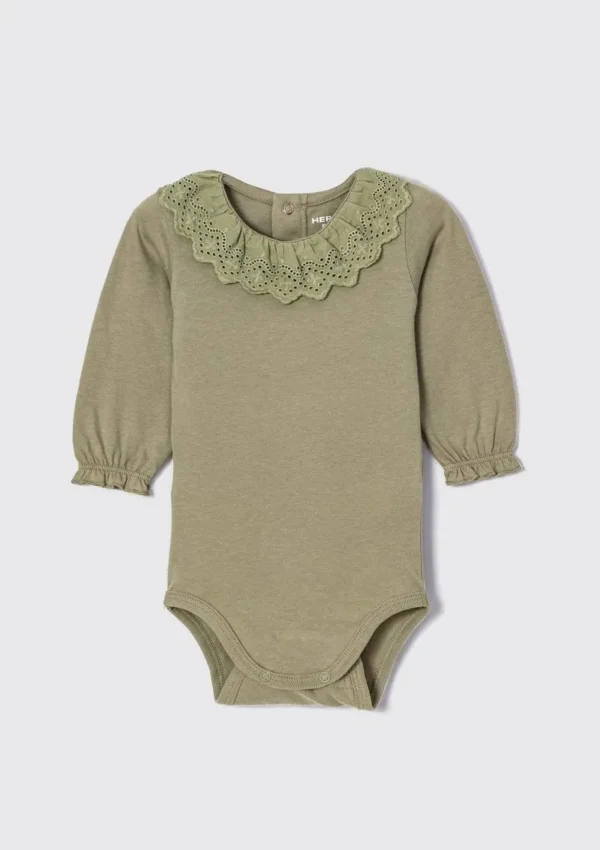Body Baby Girl com Babados – Verde