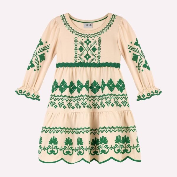 Vestido Infantil Menina com Corte a Laser Nanai