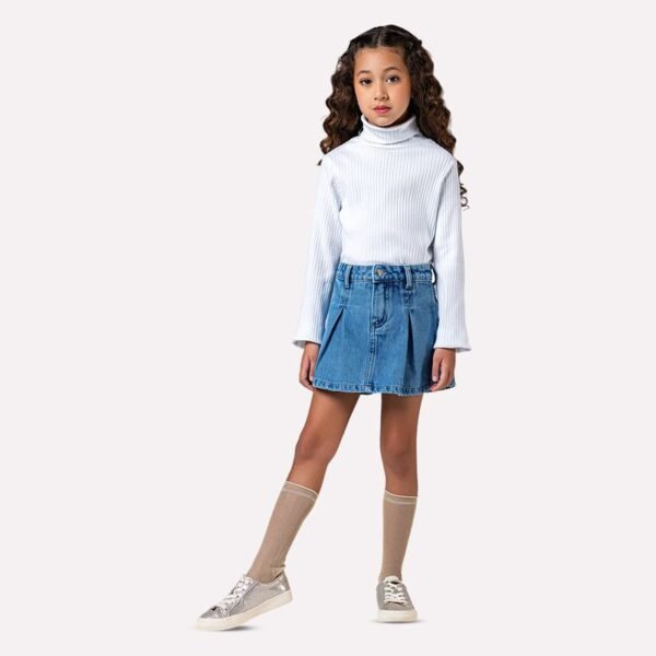 Short-saia Infantil Menina Jeans Mania Kids