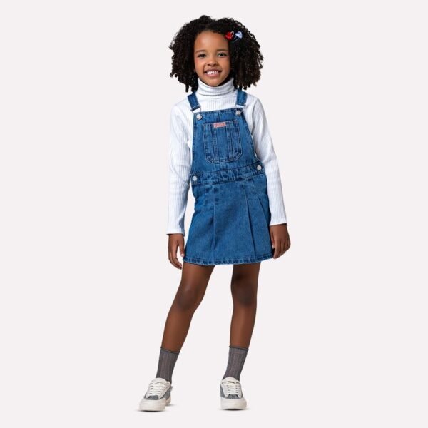 Salopete Infantil Menina Jeans Mania Kids