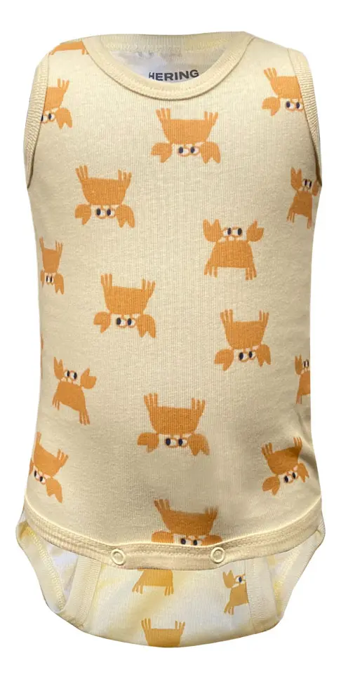 Kit 2 Bodies Hering Estampado Bege/laranja - Imagem 3