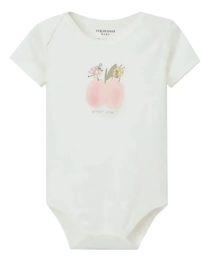 Kit Hering Com 3 Bodies Bebê Menina Em Ribana Multicolorido - Imagem 3