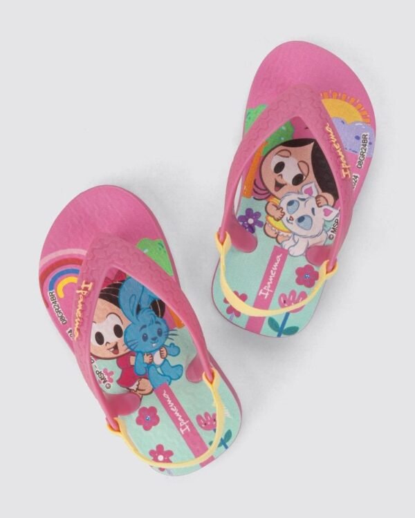 Chinelo de Dedo de Bebê Preto Turma da Mônica Ipanema