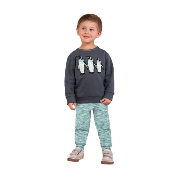 Conjunto Pinguim Turquesa Milon