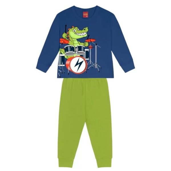 Conjunto DINO BATERISTA Moletom Felpado Blusão + Calça Kyly 1000107 Masculino