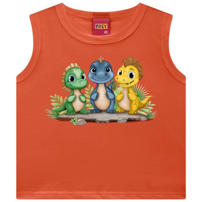 Regata Infantil Masculino Kyly Dinos