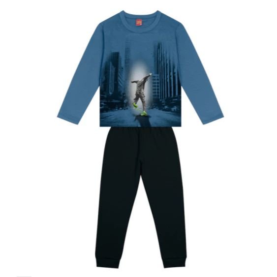 Conjunto Infantil Masculino Moletom Inverno, Kyly