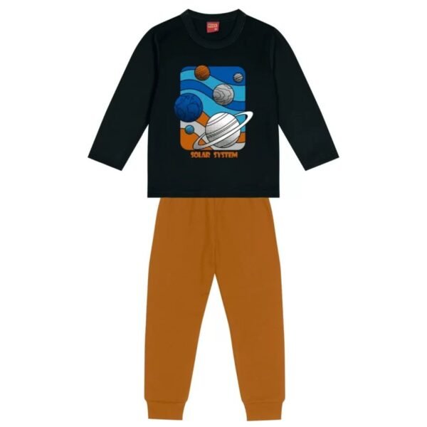 Conjunto SOLAR SYSTEM Moletom Felpado Blusão + Calça Kyly 1000143 Masculino