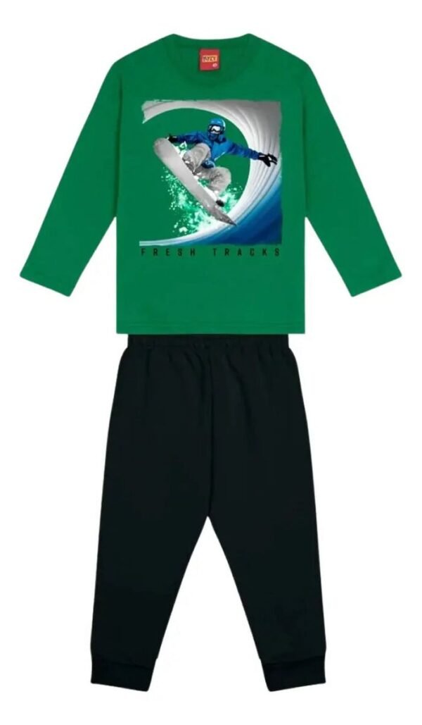 Conjunto Menino Meia Estacao Surf Fresh Tracks - kyly