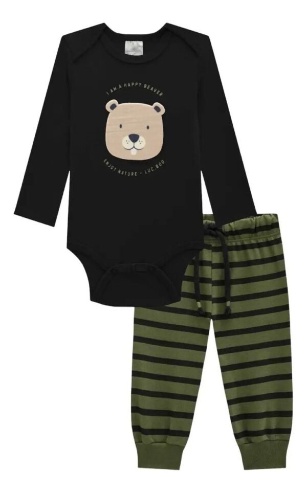Conjunto I Am A Happy Beaver luc.boo