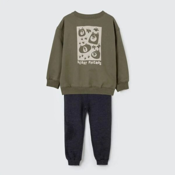 Conjunto Longo Infantil Menino Em Moletom Com Estampa Hering