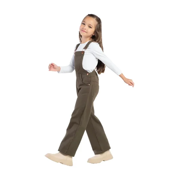 Jardineira em Sarja Mania Kids- VERDE