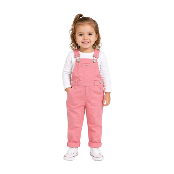 Jardineira Infantil Sarja Mania Kids