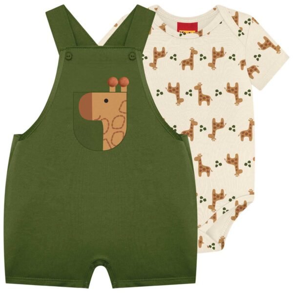Conjunto de jardineira masc kyly ref 1001950